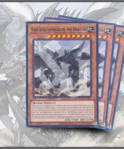 YuGiOh TRUE KING LITHOSAGYM, THE DISASTER x3 WISU-EN047 Rare 1st Edition