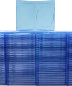 (100) Blu-Ray Standard Empty Replacement Boxes Cases - 12mm - 1 Disc - BRBR12BL