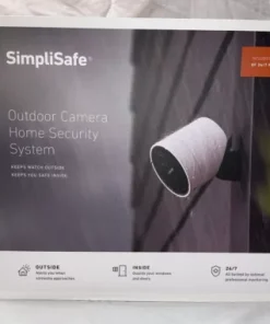 SimpliSafe Outdoor Camera Home Security System - 2 Cameras - Wireless - White
