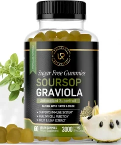 Soursop Leaves & Soursop Fruit Gummies Sugar Free - 3000mg Graviola Extract