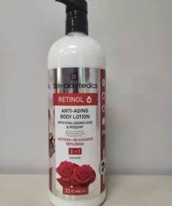 Skin-aid-medics Retinol Anti-Aging Body Lotion w Hyaluronic Acid & Rosehip 33 oz