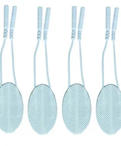 4 Reusable Face Electrode Pads EMS TENS - Firming Lifting Anti Wrinkle Anti Age