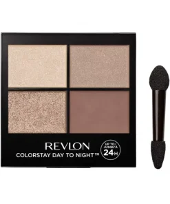 Revlon ColorStay Day to Night Long Lasting Matte and Shimmer Eyeshadow Quad, 500