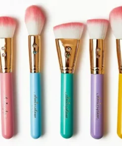 SLMISSGLAM beauty macaron glam brush set, set of 6 different colors and sizes