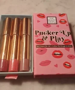 The Beauty Crop Pucker Up and Play Lip Crayon Lip Set Smoothie Stick Full SZ 3x