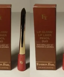 Fashion Fair LIP GLOSS and LINER DUO #8832 PEACH / LIGHT BROWN, ( 2 PC LOT ) NEW