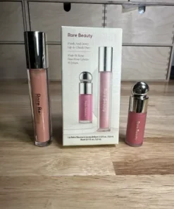 Rare Beauty Fresh And Dewy Lip & Cheek duo • Nearly Petal & Happy