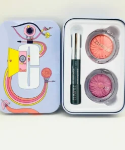 CLINIQUE JET SET EYES AND CHEEK LIMITED EDITION TRAVEL EXCLUSIVE 2 BLUSH+MASCARA