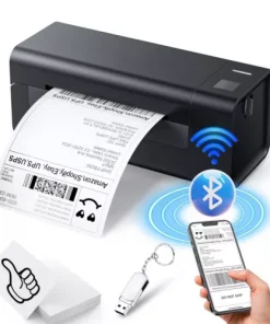 ZRHI Thermal Label Printer Y486BT Shipping Small Businesses Portable Bluetooth