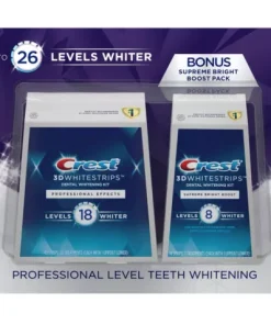 Crest 3D Whitestrips Professional Effects and Supreme Bright Dual Pack - Pack of