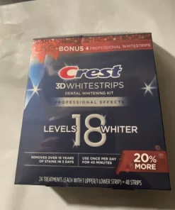 Crest 3D Whitestrips Professional Effects Levels 18 Whiter- Bonus 4+