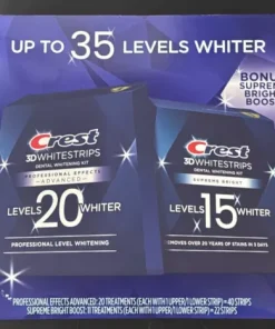 CREST 3D WHITESTRIPS Professional Effects 20 &Supreme Bright 15 Exp.08/2026+ (A1