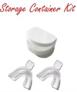 Teeth Whitening Dental Professional Storage Kit White Container + Trays USA Made