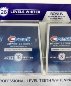 Crest 3D Whitestrips Professional Effects and Supreme Bright Dual Pack