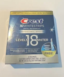 Crest 3D Whitestrips Professional Effects Levels 18_20 Treatments, NEW 04/25