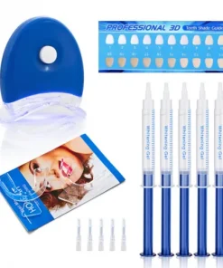 Dental Whitening Kit LED Light Gel Trays For Professional Teeth Bleaching
