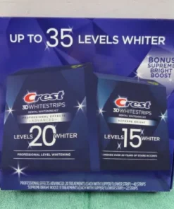 CREST 3D WHITESTRIPS Professional Effects 20 &Supreme Bright 15 Exp04/26+