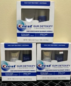 Lot 3 Crest Pro Health Gum Detoxify + Whitening 2 Step Sets New See pictures