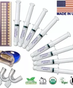 Teeth Whitening Gel 44% Bleaching Professional Kit White Gel+Light, Cruelty Free