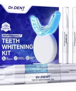 DrDent Professional LED Teeth Whitening Kit Sensitivity Free Formula 30+ Session