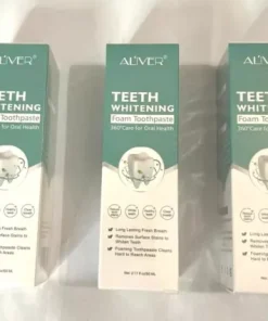 Lot of 3 ALIVER Professional Teeth Whitening Foam Toothpaste 2.11 oz. Exp 09/25