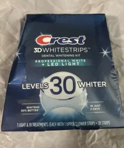 Crest 3D Whitestrips Professional White + LED Light #30 Exp: 03/2025 Dented Box