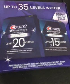 CREST 3D WHITESTRIPS Professional Effects 20 &Supreme Bright 15 Exp04/26+(N4)