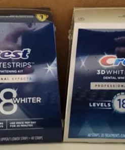 2 Crest 3D Whitestrips Professional Effects Level 18 Whiter Ex. 2025 and 2026