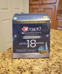 Crest 3D Whitestrips Professional Effects 18 Lvl Whiter w/BONUS Whitening Serum!