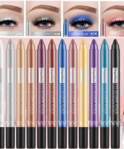 Waterproof Eyeliner Pencil Set 12 Colors Long Lasting Matte Crème Gel Eye Liners