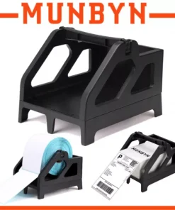 MUNBYN Label Holder for Rolls and Fan-Fold Labels for Desktop Label Printer US