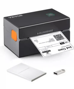 VEVOR Thermal Label Printer 4X6 300DPI USB/Bluetooth for Amazon eBay Etsy UPS