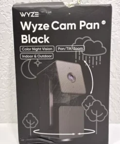 WYZE Cam Pan v3 Indoor/Outdoor 1080p Wi-Fi Smart Home Security Camera Black NEW