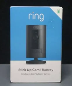Ring - Stick Up Cam Battery Indoor/Outdoor Wire Free 1080p Security Camera Black
