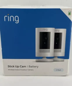 2 Pack RING Stick Up Cam Battery Indoor/Outdoor Smart Security Wi-Fi VideoCamera