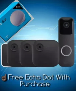 Blink Video Doorbell + 3 Outdoor 4 Smart Security Cameras (4th Gen) with Sync 2
