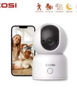 ZOSI 3MP 2K 360������������������ Pan/Tilt WiFi Security IP Camera 2.4/5GHz Sur