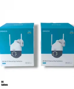 2-Pack DEKCO 2K WiFi Surveillance Security Camera Outdoor Dome Pan-Tilt 360.
