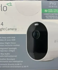 Arlo Pro 4  Pro Seies Spotlight WiFi Camera White VMC4050P-100NAS