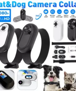 Wireless Pet Dog Cat Collar Camera Recorder Cam Video Monitor Mini Sports Camera