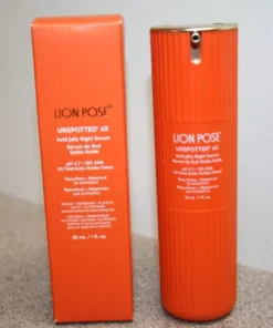 LION POSE Unspotted 4X Acid Jelly Night Serum AHA 1oz 30mL Full Size Corrector